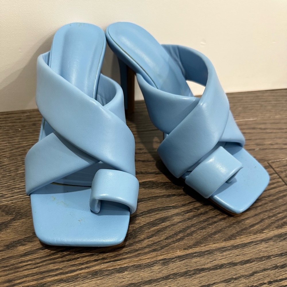 Blue sandals size 38
